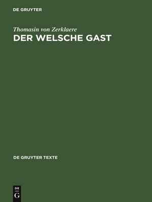 cover image of Der Welsche Gast
